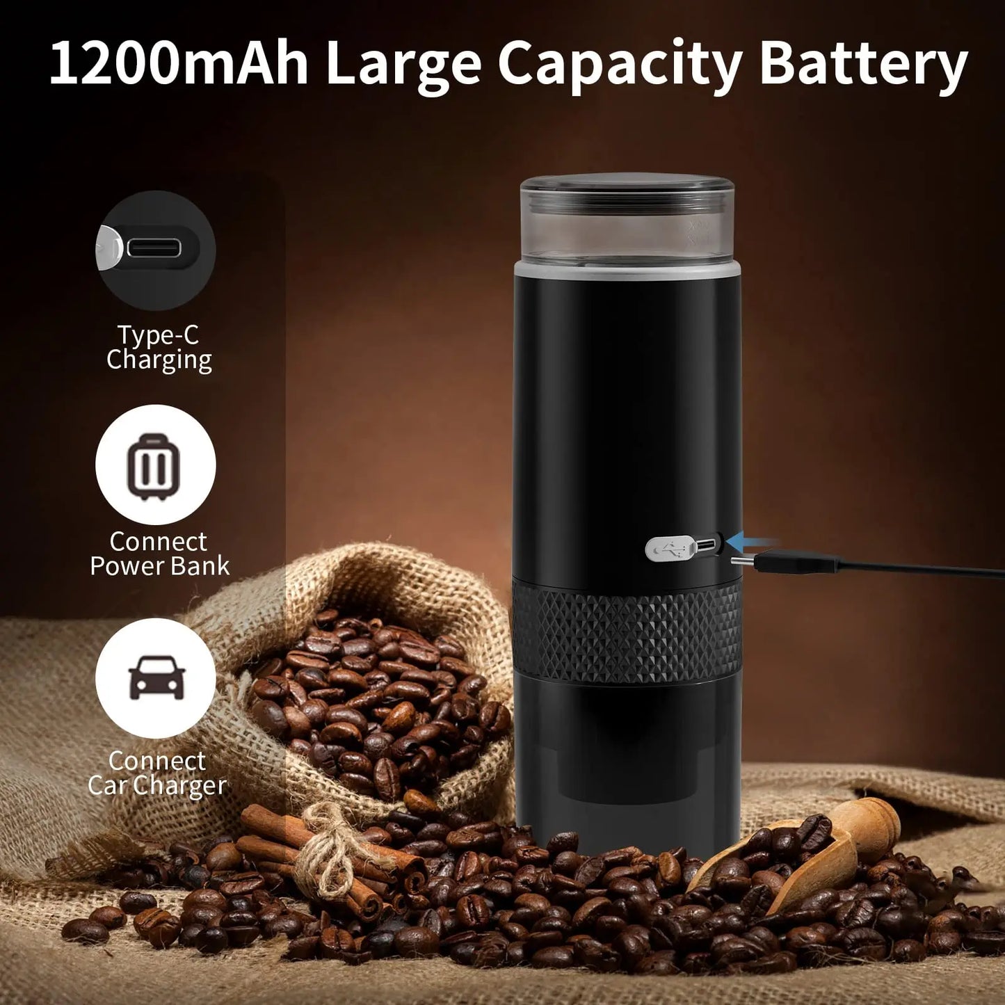CafféMotion Smart Wireless Brewer - The Ultimate Portable Coffee Experience Anywhere You Go
