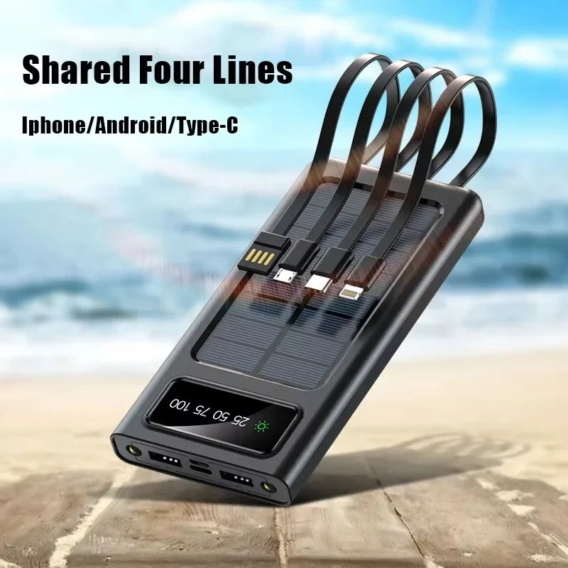 Heavy-Duty Solar Power On-the-Go - 200,000mAh Solar Power Bank