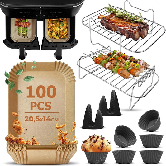 AirMaster Complete Air Fryer Kit - Elevate Your Cooking Experience with Versatile, Non-Stick Accessories