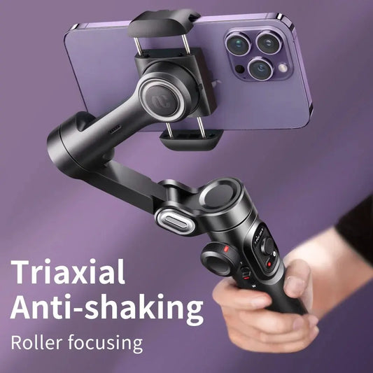 SmartXE 3-Axis Phone Gimbal | AI Face Tracking Stabiliser for iPhone & Android Vlogging