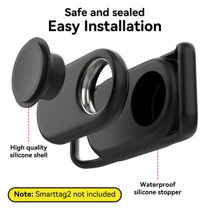 PawTag Guard - Waterproof Samsung Galaxy SmartTag2 Dog Collar Holder, 2 Pack Silicone Protective Case for Pet Tracking (Dogs & Cats)