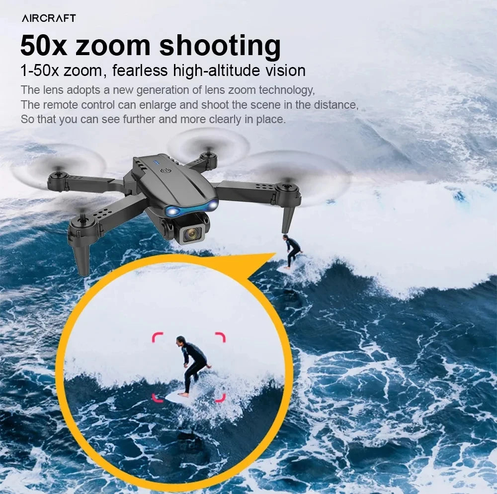 Close-up of the HD camera on the Aero Vision Drone