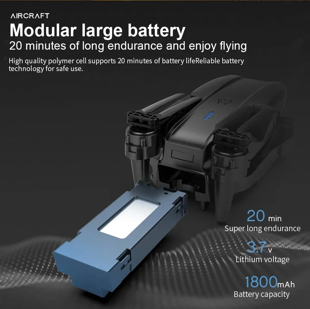 Technical details of the Aero Vision Drone highlighted