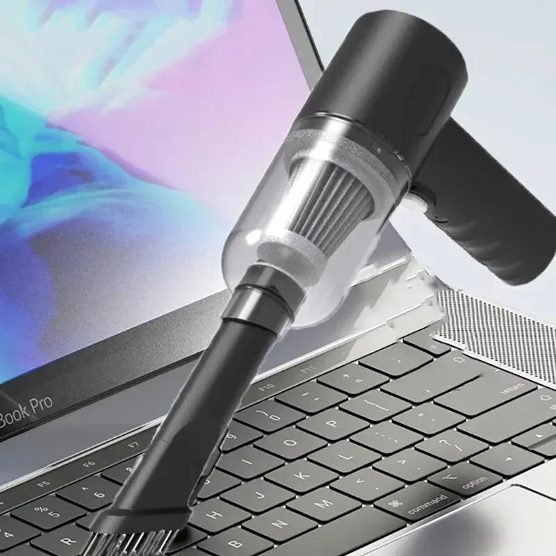 Compact and portable PowerSuction 9000 mini vacuum with lightweight design
