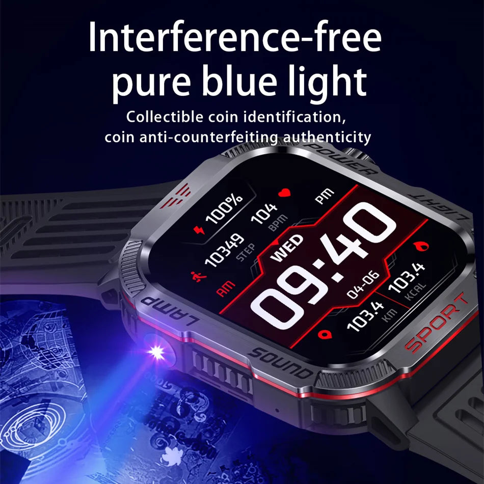 Durable TactiCore GPS smartwatch with shock-resistant design for outdoor activities