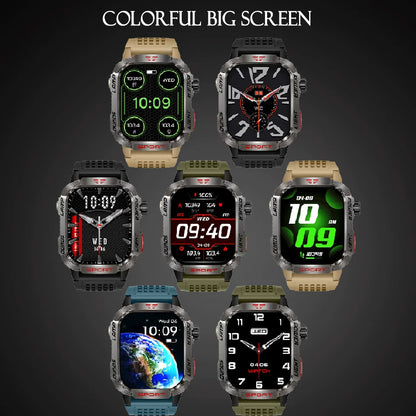 Military style TactiCore GPS smartwatch with rugged outdoor performance.