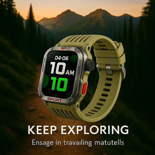 TactiCore GPS Smartwatch – Military Outdoor Tracker for Men